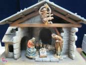 immagine di Presepe: Nativit (3 pezzi)+Asino+Bue+Capanna+Ang.