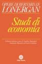 LONERGAN BERNARD J.F, Studi di economia