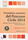 immagine di Formulario annotato del processo civile 2014