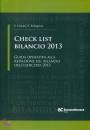 FURLANI - PELLEGRINO, Check list bilancio 2013