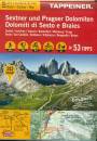CARTA TOPOGRAFICA, Dolomiti di Sesto e Braies. Carta 1:35000 & 3D map