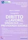 CAINERI MARTA, Compendio di diritto del lavoro sindacale e ......