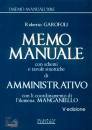 GAROFOLI ROBERTO, Memo manuale di amministrativo Schemi e tavole