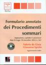 DE GIOIA - SPIRITO, Formulario annotato dei procedimenti sommari