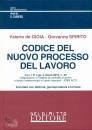 DE GIOIA - SPIRITO, Codice del nuovo processo del lavoro