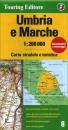 TOURING EDITORE, Umbra e Marche Carta stradale 1:200.000