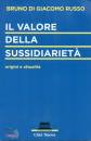 DI GIACOMO RUSSO, Il valore della sussidiariet