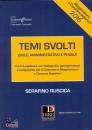 RUSCICA SERAFINO, Temi svolti civile amministrativo e penale