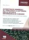 BOCCIA PIETRO, Avvertenze generali al concorso a cattedra