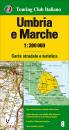 TOURING CLUB TCI, Umbria Marche CARTA STRADALE 1:200.000