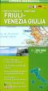 DE AGOSTINI, Friuli - Venezia Giulia 1:200 000 Carta stradale