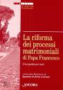 Redazione di "Quader, Riforma dei processi matrimoniali  Papa Francesco
