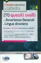 , 270 quesiti svolti su Avvertenze generali e lingua