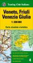 TOURING CLUB T.C.I., Veneto Friuli Venezia Giulia  1:200.000 VE