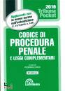 CORSO PIERMARIA, Codice di procedura penale Leggi complementari