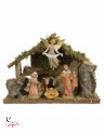 immagine Capanna n216/L con 6 pezzi per presepe cm12