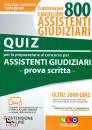 NEL DIRITTO, 800 assistenti giudiziari prova scritta  Quiz