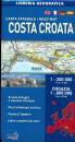LIBRERIA GEOGRAFICA, Costa Croata Carta stradale Road Map 1:200.000