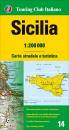 immagine di Sicilia. CARTA STRADALE 1:200.000 VE