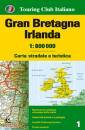 TOURING EDITORE, Gran Bretagna Irlanda 1:800.000