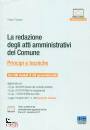 TESSARO TIZIANO, La redazione degli atti amministrativi del Comune