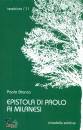 BRANCA PAOLO, Epistolario di Paolo ai Milanesi