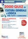 SIMONE, Cultura generale e logica 2000 quiz per concorsi