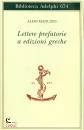 MANUZIO ALDO, Lettere prefatorie a edizioni greche