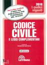 BARTOLINI FRANCESCO, Codice civile e leggi complementari