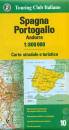 TOURING CLUB TCI, Spagna, Portogallo, Andorra 1:800.000 n.10