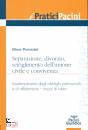 PERUZZINE ELENA, Seprazione divorzio scioglimento dell