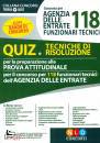 NEL DIRITTO, 118 funzionari tecnici Agenzia delle Entrate quiz