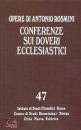 ROSMINI ANTONIO, Conferenze sui doveri ecclesiastici