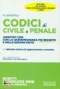 GAROFOLI ROBERTO, Codici di civile e penale Annotati solo ...