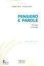 ZENI STEFANO, Pensiero e parole Teologia in dialogo