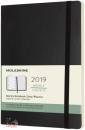 MOLESKINE, 12m weekly notebook large black soft cover 2019
