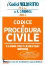 NEL DIRITTO, Codice di procedura civile Leggi complementari