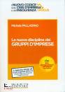 PALLADINO MICHELE, La nuova disciplina gruppi impresa