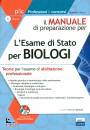 SARTORIS STEFANIA/ED, Esame di Stato per Biologi Manuale di preparazione