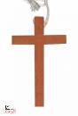 immagine Croce Prima Comunione in legno con laccio bianco