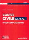 DI PIRRO MASSIMILIAN, Codice civile max Leggi complementari ve