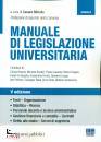 MIRIELLO CESARE, Manuale di Legislazione universitaria