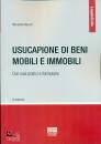 MAZZON RICCARDO, Usucapione di beni mobili e immobili