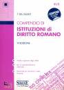 DEL GIUDICE FEDERICO, Compendio di Isitituzioni di Diritto Romano