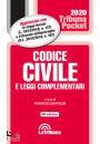 immagine di Codice civile e leggi complementari