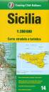 immagine di Sicilia. CARTA STRADALE 1:200.000