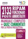 NEL DIRITTO, 2133 funzionari amministrativi RIPAM: Manuale +...