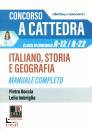 BOCCIA - IMBRIGLIO, Concorso a cattedra Italiano, storia e geografia