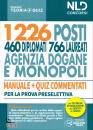 NEL DIRITTO, 1226 posti agenzia delle Dogane e dei Monopoli