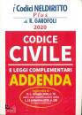 immagine di Codice civile Leggi complementari Addenda 2020